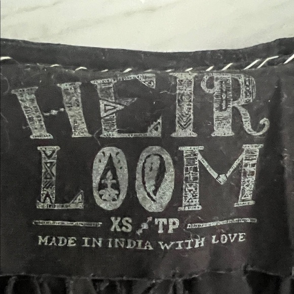 Vintage Free People Black Fringe Crochet Jacket - Picture 8 of 12